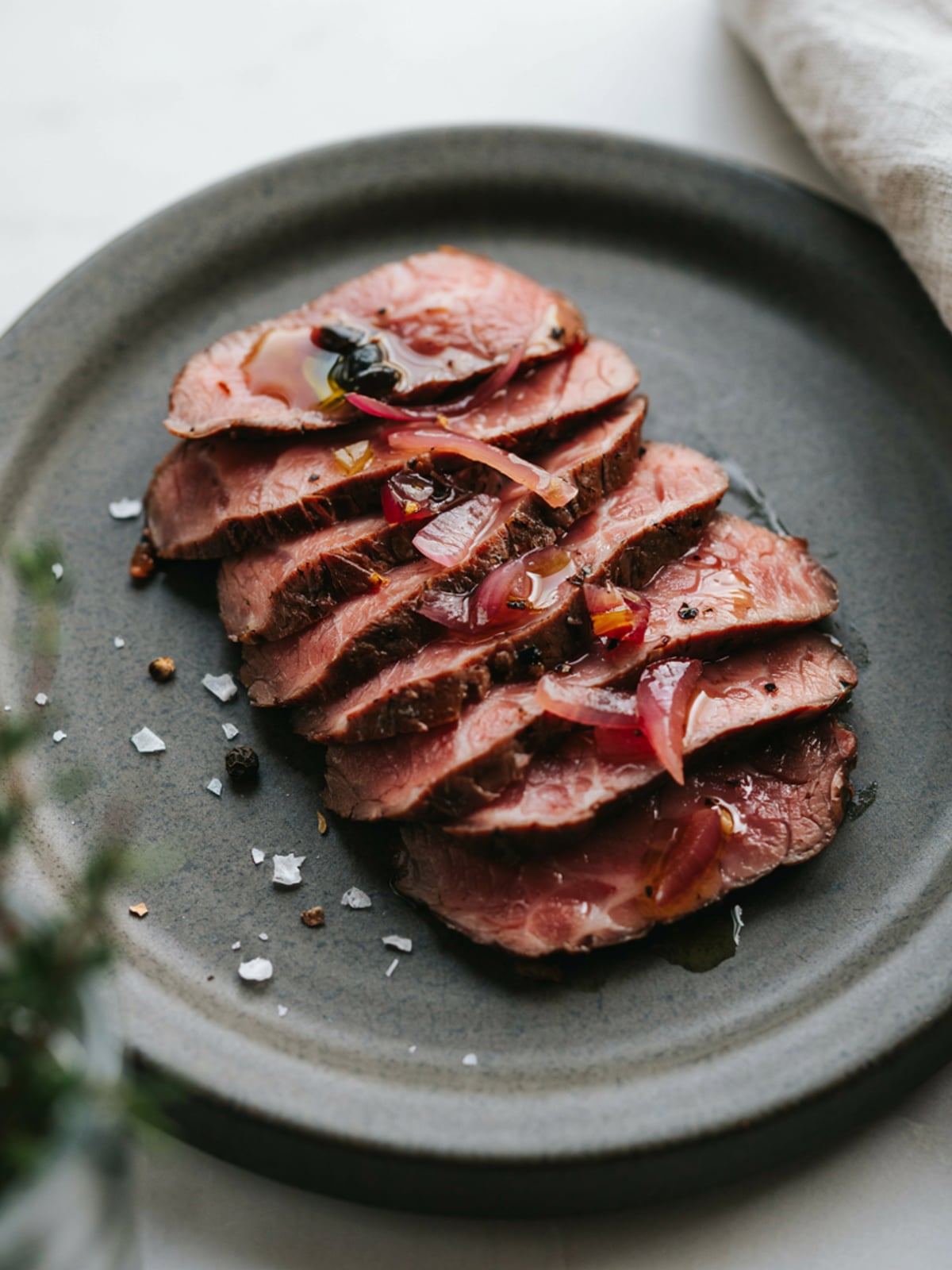 南瓜籽油酸味牛肉沙拉 – 图库 3